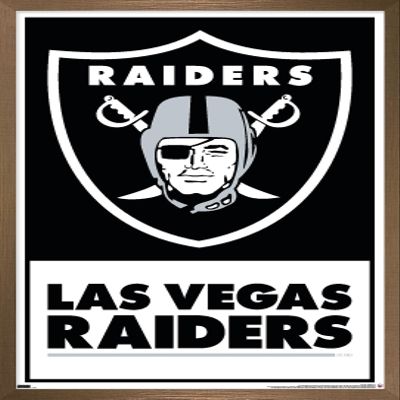 NFL Las Vegas Raiders - Logo 21 Wall Poster, 34L" x 22.4W", Bronze Framed Version