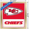 Trends International NFL Kansas City Chiefs - Logo 21 Wall Poster, 22.4L x 14.7W, Gold Framed Version view 3