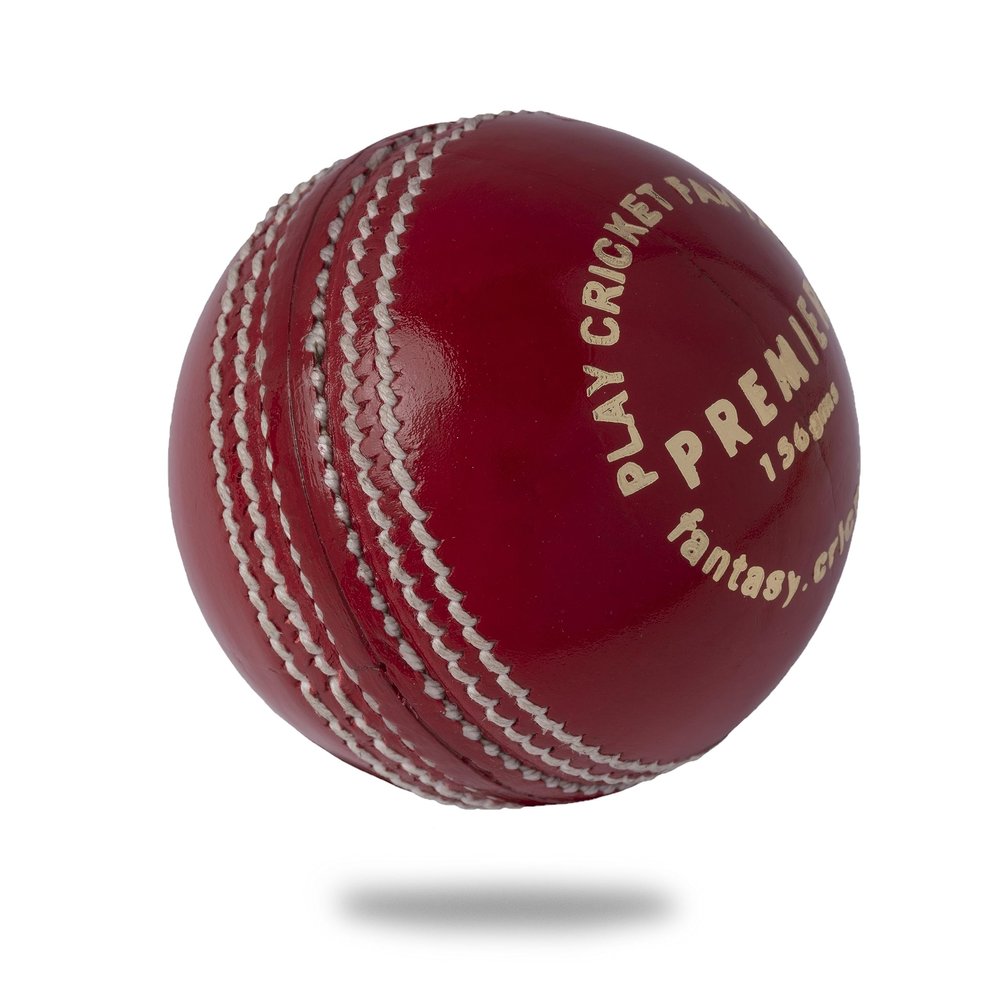 Cricnix Premier Cricket Ball for Cricket Bat | 5.5oz Leather Ball Designed for Net Practice | Red Ball for Sport Outdoor | Multiple Set Options for Men Cricket Game