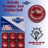 Cricnix Premier Cricket Ball for Cricket Bat | 5.5oz Leather Ball Designed for Net Practice | Red Ball for Sport Outdoor | Multiple Set Options for Men Cricket Game view 3