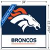 Trends International NFL Denver Broncos - Logo 21 Wall Poster, 22.37" x 34.00", Premium Poster & Push Pin Bundle view 3