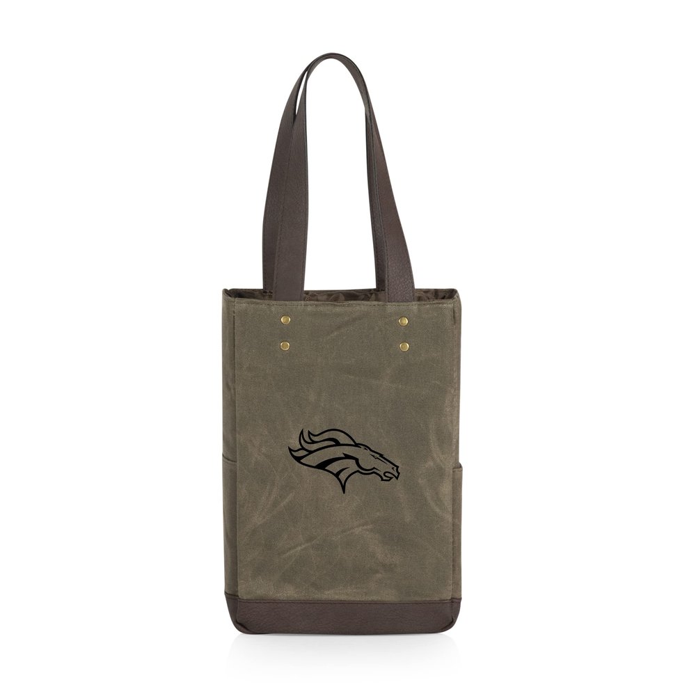 PICNIC TIME Denver Broncos 2-Bottle Insulated Wine Cooler Bag