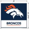 Trends International NFL Denver Broncos - Logo 21 Wall Poster, 22.37" x 34.00", Poster & Push Pin Bundle view 3