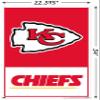 Trends International NFL Kansas City Chiefs - Logo 21 Wall Poster, 22.37" x 34.00", Poster & Push Pin Bundle view 3