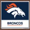 NFL Denver Broncos - Logo 21 Wall Poster, 22.4L x 14.7W, Mahogany Framed Version view 1