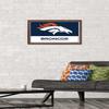 NFL Denver Broncos - Logo 21 Wall Poster, 22.4L x 14.7W, Mahogany Framed Version view 2