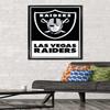 NFL Las Vegas Raiders - Logo 21 Wall Poster, 34L" x 22.4W", Black Framed Version view 2