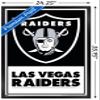 NFL Las Vegas Raiders - Logo 21 Wall Poster, 34L" x 22.4W", Black Framed Version view 3