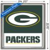NFL Green Bay Packers - Logo 21 Wall Poster, 34L" x 22.4W", Barnwood Framed Version view 3