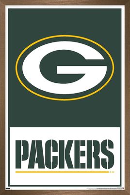 NFL Green Bay Packers - Logo 21 Wall Poster, 34L" x 22.4W", Bronze Framed Version