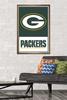 NFL Green Bay Packers - Logo 21 Wall Poster, 34L" x 22.4W", Bronze Framed Version view 2