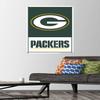 Trends International NFL Green Bay Packers - Logo 21 Wall Poster, 22.37" x 34.00", Poster & Push Pin Bundle view 2