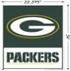 Trends International NFL Green Bay Packers - Logo 21 Wall Poster, 22.37" x 34.00", Poster & Push Pin Bundle view 3