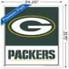 NFL Green Bay Packers - Logo 21 Wall Poster, 34L" x 22.4W", White Framed Version view 3