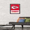 Trends International NFL Kansas City Chiefs - Logo 21 Wall Poster, 22.4L x 14.7W, Black Framed Version view 2