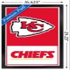 Trends International NFL Kansas City Chiefs - Logo 21 Wall Poster, 22.4L x 14.7W, Black Framed Version view 3