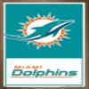 NFL Miami Dolphins - Logo 21 Wall Poster, 34L" x 22.4W", Bronze Framed Version view 1