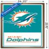 NFL Miami Dolphins - Logo 21 Wall Poster, 34L" x 22.4W", Bronze Framed Version view 3