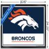 NFL Denver Broncos - Logo 21 Wall Poster, 34L x 22.4W, Black Framed Version view 3