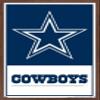 NFL Dallas Cowboys- Logo 21 Wall Poster, 34L" x 22.4W", Mahogany Framed Version view 1