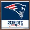 NFL New England Patriots - Logo 21 Wall Poster, 34L" x 22.4W", Mahogany Framed Version view 1