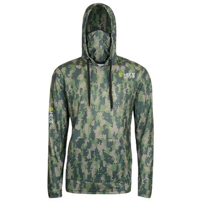 HECS Hunting HECStyle Stealth Screen Hoodie with Face Mask Deer Turkey & Big Game Hunting Accessories & Gear Unisex-4XL Green