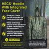 HECS Hunting HECStyle Stealth Screen Hoodie with Face Mask Deer Turkey & Big Game Hunting Accessories & Gear Unisex-4XL Green view 3