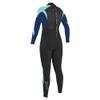 O'Neill Women's Epic 3/2mm Back Zip Full Wetsuit, Black/Navy/Seaglass, 12 view 2
