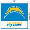 Trends International NFL Los Angeles Chargers - Logo 21 Wall Poster, 22.37" x 34.00", Poster & Push Pin Bundle view 3