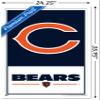 NFL Chicago Bears - Logo 21 Wall Poster, 34L" x 22.4W", White Framed Version view 3