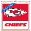 Trends International NFL Kansas City Chiefs - Logo 21 Wall Poster, 22.37" x 34.00", Premium Print and Beechwood Hanger Bundle view 3