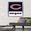 NFL Chicago Bears - Logo 21 Wall Poster, 34L" x 22.4W", Silver Framed Version view 2