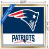 NFL New England Patriots - Logo 21 Wall Poster, 34L" x 22.4W", Gold Framed Version view 3