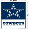 Trends International NFL Dallas Cowboys- Logo 21 Wall Poster, 22.37" x 34.00", Poster & Push Pin Bundle view 3