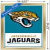 Trends International NFL Jacksonville Jaguars - Logo 21 Wall Poster, 22.4L x 14.7W, Gold Framed Version view 3