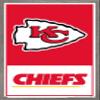 Trends International NFL Kansas City Chiefs - Logo 21 Wall Poster, 34L x 22.4W, Barnwood Framed Version view 1