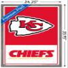Trends International NFL Kansas City Chiefs - Logo 21 Wall Poster, 34L x 22.4W, Barnwood Framed Version view 3