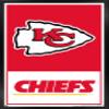 Trends International NFL Kansas City Chiefs - Logo 21 Wall Poster, 34L x 22.4W, Black Framed Version view 1