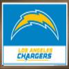 NFL Los Angeles Chargers - Logo 21 Wall Poster, 34L" x 22.4W", Bronze Framed Version view 1