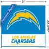 Trends International NFL Los Angeles Chargers - Logo 21 Wall Poster, 22.37" x 34.00", Premium Poster & Push Pin Bundle view 3