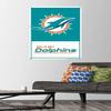 Trends International NFL Miami Dolphins - Logo 21 Wall Poster with Pushpins view 2