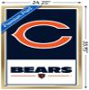 NFL Chicago Bears - Logo 21 Wall Poster, 34L" x 22.4W", Gold Framed Version view 3