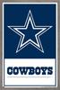 NFL Dallas Cowboys- Logo 21 Wall Poster, 34L" x 22.4W", Barnwood Framed Version view 1