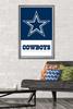 NFL Dallas Cowboys- Logo 21 Wall Poster, 34L" x 22.4W", Barnwood Framed Version view 2
