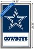 NFL Dallas Cowboys- Logo 21 Wall Poster, 34L" x 22.4W", Barnwood Framed Version view 3