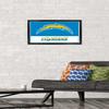 NFL Los Angeles Chargers - Logo 21 Wall Poster, 22.4L" x 14.7W", Black Framed Version view 2