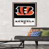 NFL Cincinnati Bengals - Logo 21 Wall Poster, 34L" x 22.4W", Bronze Framed Version view 2