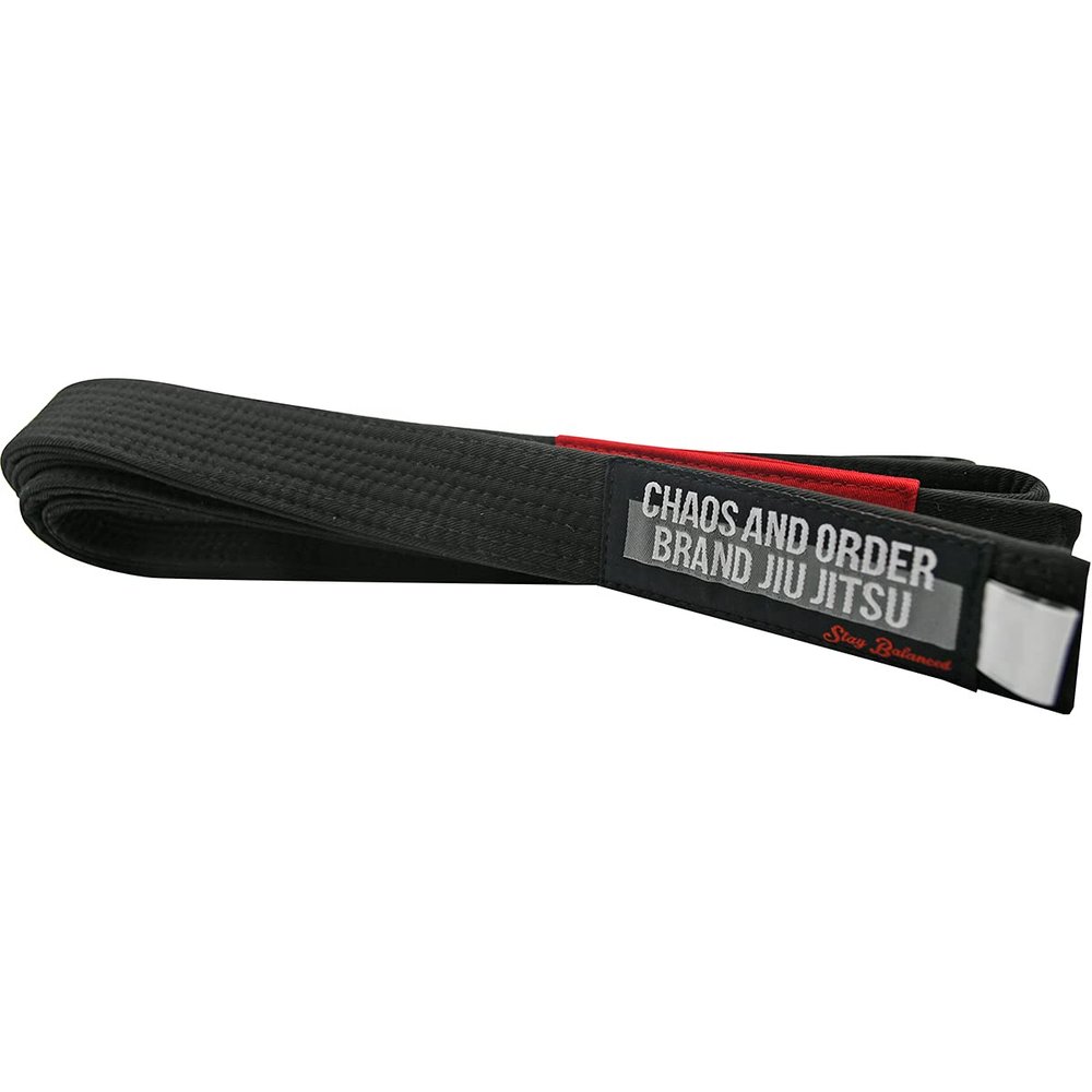 Chaos and Order Premium Jiu-Jitsu Rank Belt - A5 - Black