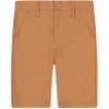 Buyless Fashion Boys Shorts Pants Flat Front Cotton Casual Straight Cut - 19S21-RST-5 Rust view 1