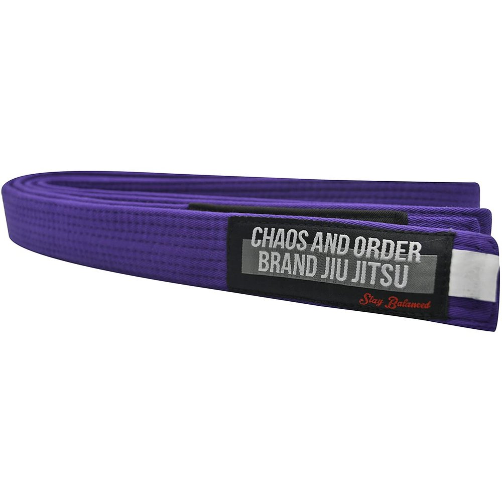 Chaos and Order Premium Jiu-Jitsu Rank Belt - A5 - Purple